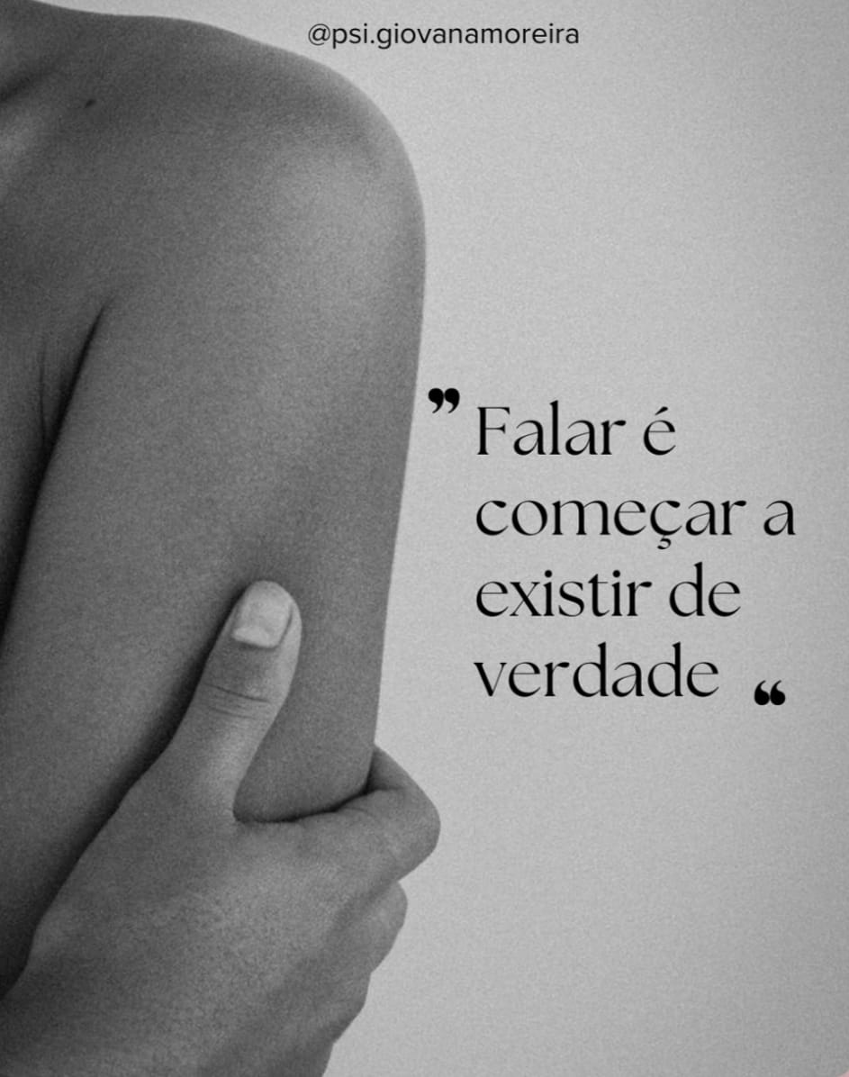 Ambiente de consultório — imagem neutra para a legenda 'Falar é começar a existir de verdade'